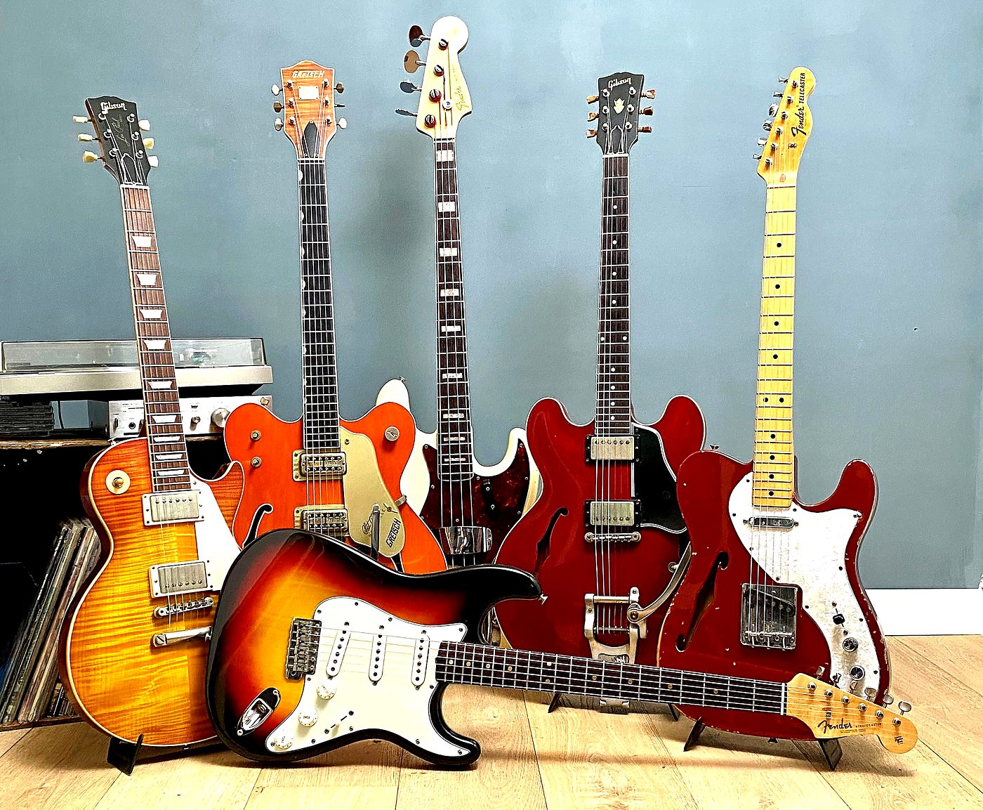 Une sélection de guitares Woodstore